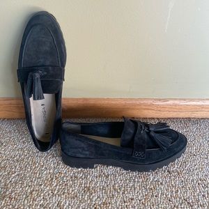 Suede Black Via Spiga Shoes